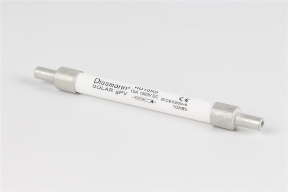 فیوزهای فتوولتائیک خورشیدی حفاظت از ولتاژ 10x85 سایز 1500VDC PV فتوولتائیک