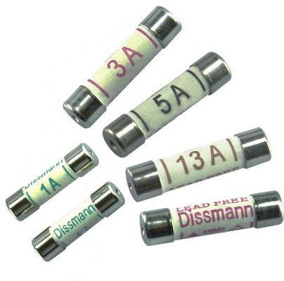 Bs1362 3a استاندارد بریتانیا فیوزهای گواهی ASTA مواد لوله سرامیکی
