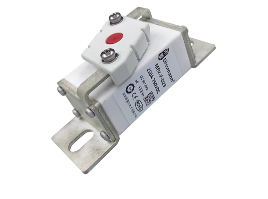 فیوز جریان کم 400 آمپر Dc فیوز ماشین سرامیکی مربع سفید 750VDC