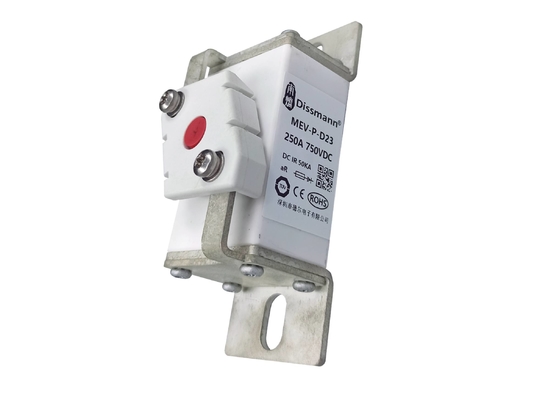 فیوز جریان کم 400 آمپر Dc فیوز ماشین سرامیکی مربع سفید 750VDC