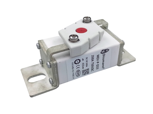 فیوز جریان کم 400 آمپر Dc فیوز ماشین سرامیکی مربع سفید 750VDC
