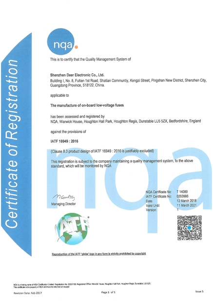 چین Dissmann | Global Expert Fuse for EV | HEV | Photovoltaic | Battery | Energy Storage Solutions گواهینامه ها